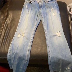 Distresses jeans from Express